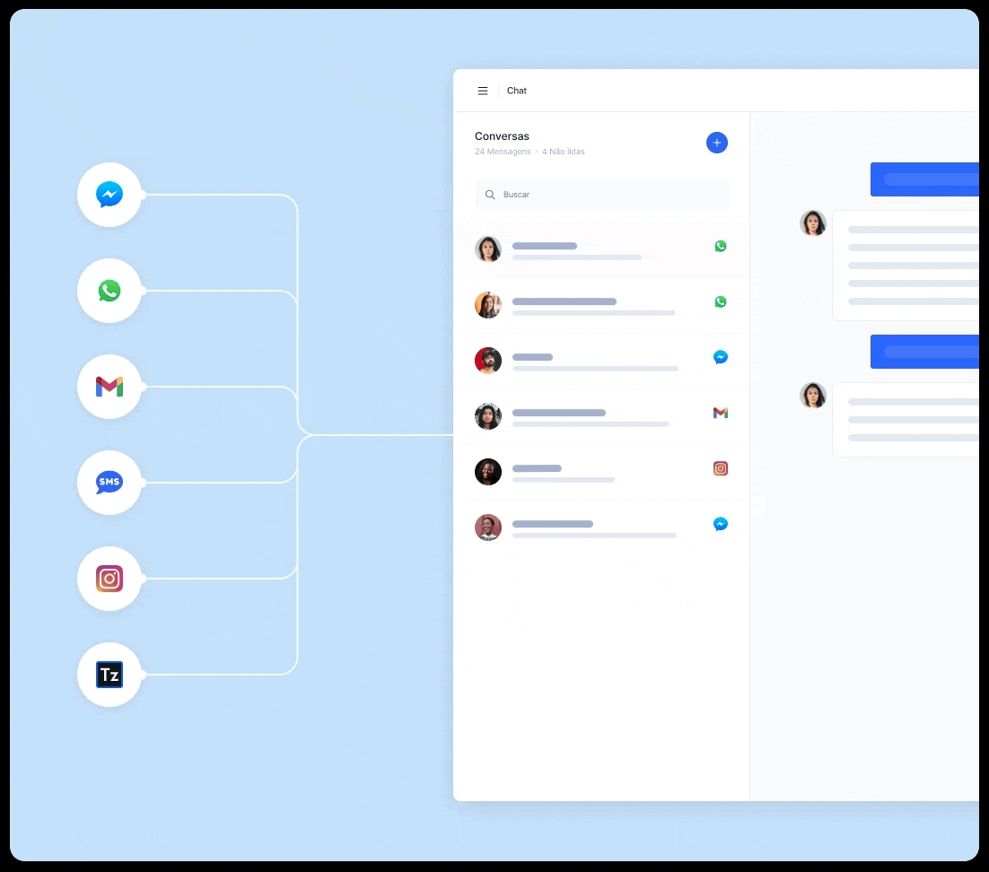 Toolzz Chat Demo - Atendimento Omnichannel